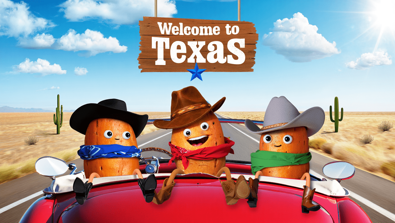How Far Did Sweet Potatoes Travel to Texas