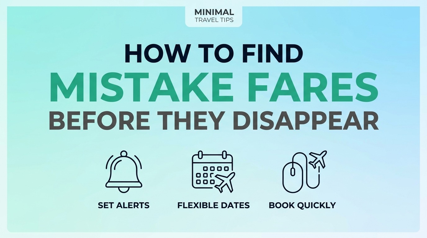 How to Find Mistake Fares Before They Disappear (2026 Guide)